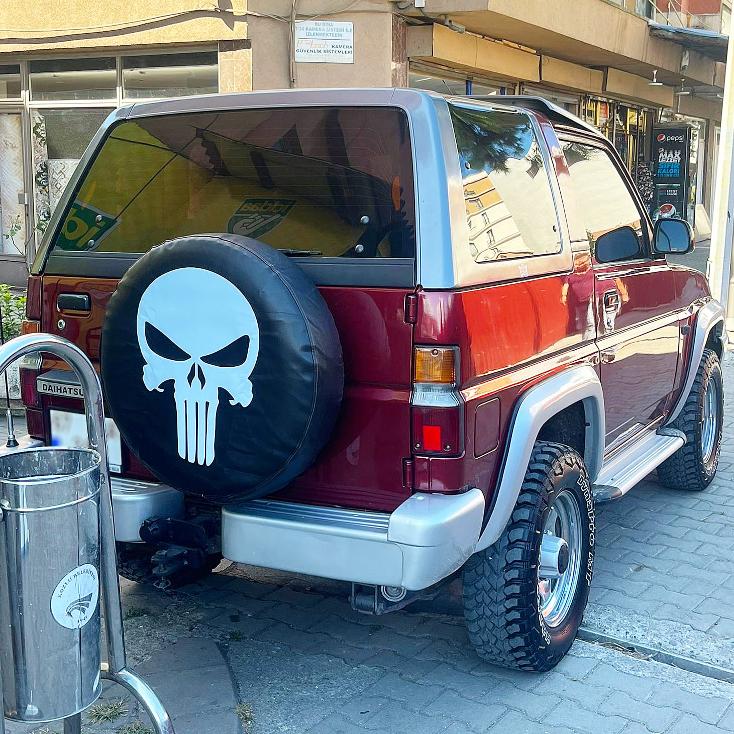 Skull Spare Wheel Tire Cover